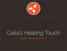 Tablet Screenshot of celiashealingtouch.com